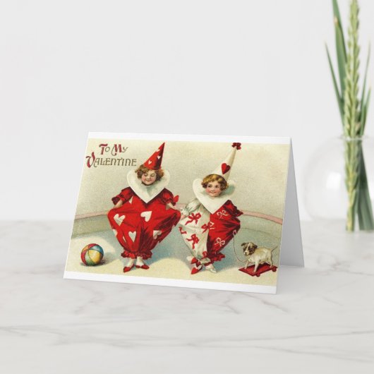 De Victoriaans Kaart van de Valentijnsdag van de (Voorkant)