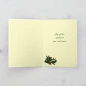 De Victoriaans Kerstkaart van de Kerstman Feestdagen Kaart (Binnen)