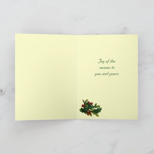 De Victoriaans Kerstkaart van de Kerstman Feestdagen Kaart (Binnen)