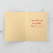 De Victoriaans Kerstkaart van de Kerstman Feestdagen Kaart (Binnen)