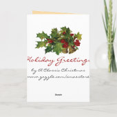 De Victoriaans Kerstkaart van het Kind Feestdagen Kaart (Achterkant)