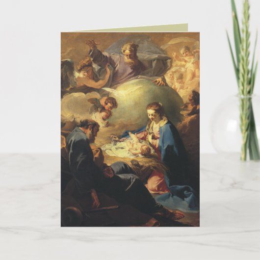 De Victoriaans Kerstkaart van Madonna Feestdagen Kaart (Voorkant)