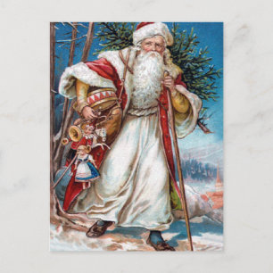 De Victoriaans Kerstman Feestdagenkaart