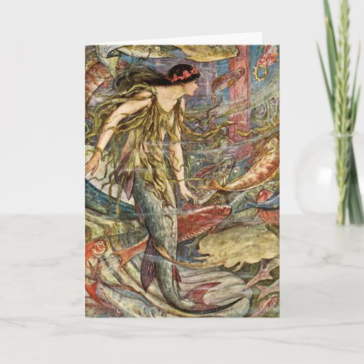 De Victoriaans Kunst van de Meermin door H J Ford Kaart (Voorkant)