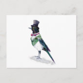 De Victoriaans Magpie Bird Briefkaart (Voorkant)