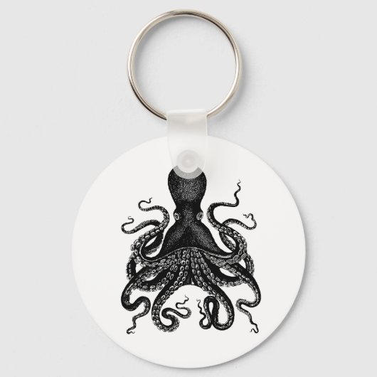 De Victoriaans octopus Sleutelhanger (Voorkant)