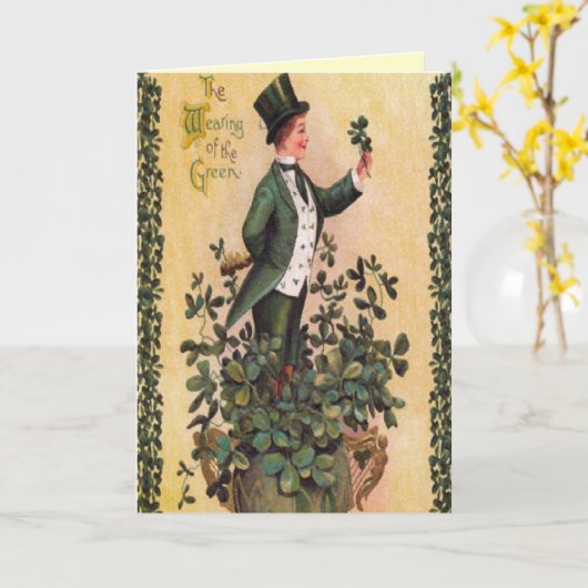 De Victoriaans St. Patrick van de Heer Kaart van (Gele Bloem)