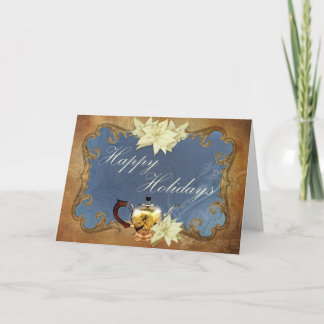 De Victoriaans Thee van de Vakantie Feestdagen Kaart