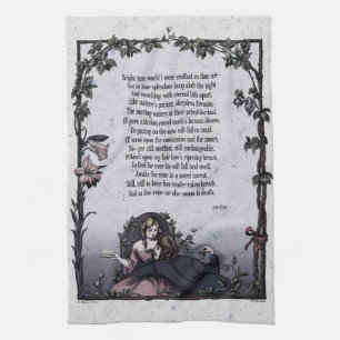 De Victoriaans Theedoek van Keats van de "Heldere