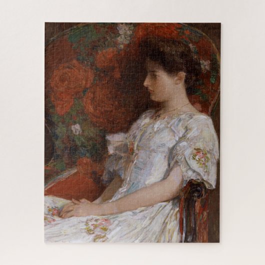 De Victoriaans voorzitter van Childe Hassam Legpuzzel (Verticaal)