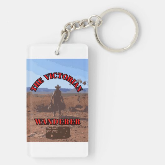 De Victoriaans zwerver Sleutelhanger (achterkant)