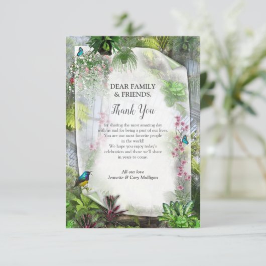 De Victoriaanse Kas RSVP Kaartje (Staand voorkant)