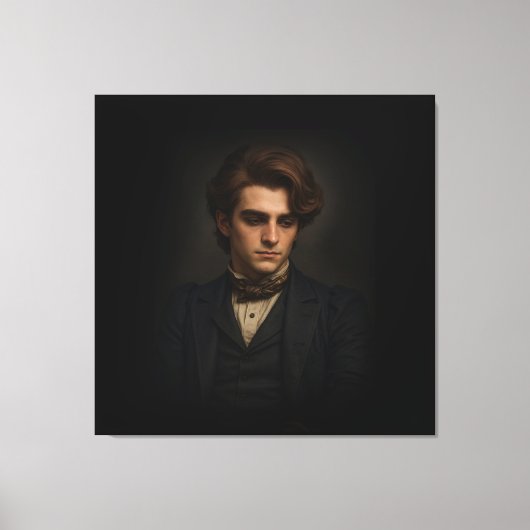 De Victoriaanse Man Canvas Afdruk (Voorkant)