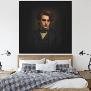 De Victoriaanse Man Canvas Afdruk