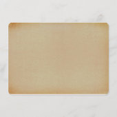 De Victoriaanse Steampunk Bruiloft Collectie Informatiekaartje (Achterkant)