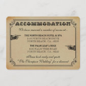 De Victoriaanse Steampunk Bruiloftcollectie Informatiekaartje (Voorkant)