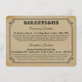 De Victoriaanse Steampunk Bruiloftcollectie Kaart (Voorkant)