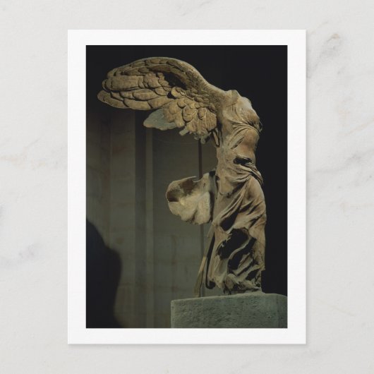 De Victory of Samothrace (Parian marble) (zie el Briefkaart (Voorkant)