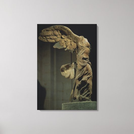De Victory of Samothrace (Parian marble) (zie el Canvas Afdruk (Voorkant)