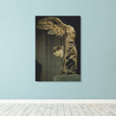 De Victory of Samothrace (Parian marble) (zie el Canvas Afdruk (Insitu (Houten vloer))