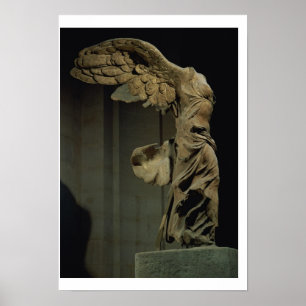 De Victory of Samothrace (Parian marble) (zie el Poster