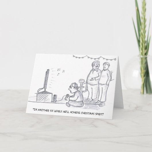 De video Geest van Kerstmis Feestdagen Kaart (Voorkant)