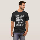 De videogame van de generator rustig houden en rep t-shirt (Voorkant volledig)