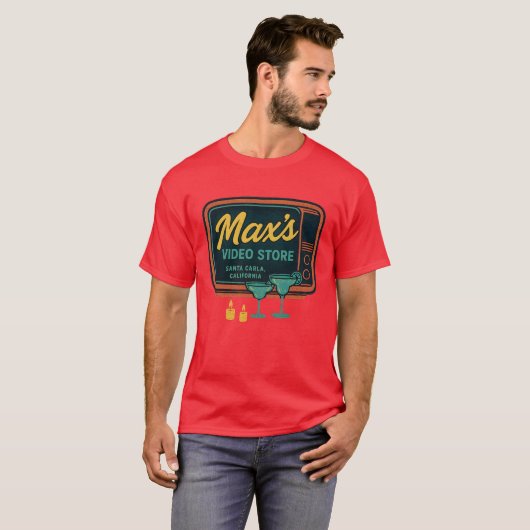 De videotheek van Max T-shirt (Voorkant volledig)