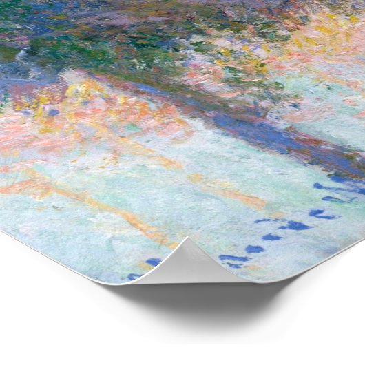 De vier bomen (1891) van Claude Monet Poster (Hoek)