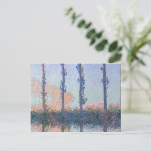 De vier bomen van Claude Monet Briefkaart (Staand voorkant)