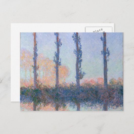 De vier bomen van Claude Monet Briefkaart (Voorkant / Achterkant)