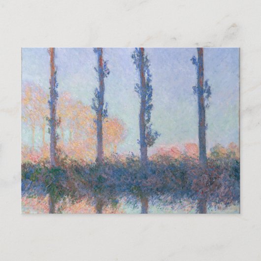 De vier bomen van Claude Monet Briefkaart (Voorkant)