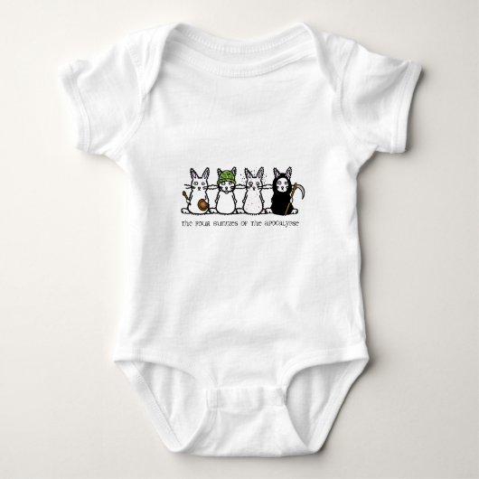 De vier Bunnies van de Apocalyps Romper (Voorkant)