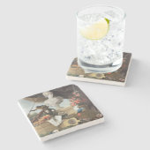 De vier continenten: Europa, 1722 (olie op canvas) Stenen Onderzetter (Zijkant)