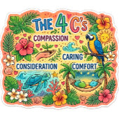 De vier C's! Sticker