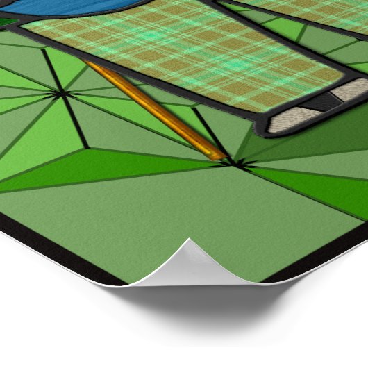 De vier duffers (fijn Poster) Poster (Hoek)