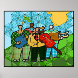 De vier duffers (fijn Poster) Poster