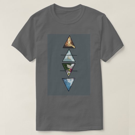 De vier elementen 1 t-shirt (Design voorkant)