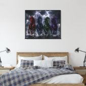 De Vier Elementen Canvas Afdruk (Insitu (Slaapkamer))