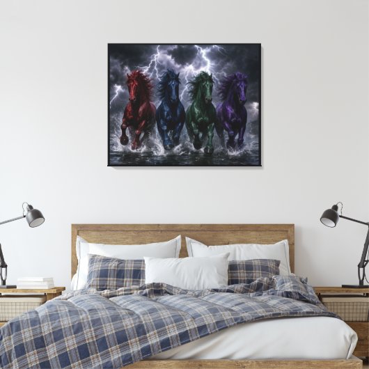 De Vier Elementen Canvas Afdruk (Insitu (Slaapkamer))