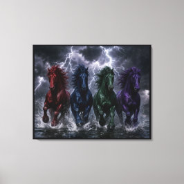 De Vier Elementen Canvas Afdruk