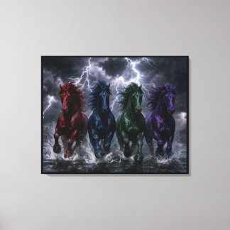 De Vier Elementen Canvas Afdruk