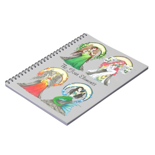 De vier elementen - laptop notitieboek (Linkerzijde)