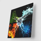 De vier elementen vierkante klok (Hoek)