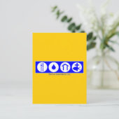 De vier essentie van het leven briefkaart (Staand voorkant)