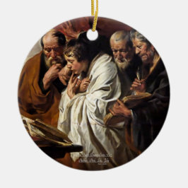 De vier Evangelisten Matthew Mark Luke John Keramisch Ornament