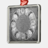 De vier evangelisten metalen ornament (Links)