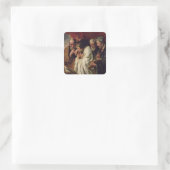 De vier Evangelisten Vierkante Sticker (Tas)