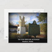 DE VIER FREEDOMS MONUMENT - MADISON , FL BRIEFKAART (Voorkant / Achterkant)