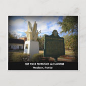 DE VIER FREEDOMS MONUMENT - MADISON , FL BRIEFKAART (Voorkant)